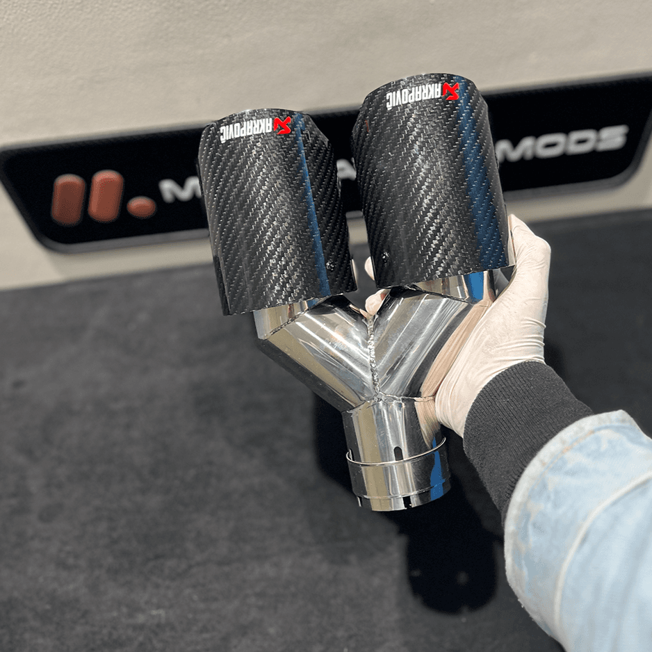 Akropovic Exhaust tip Matte Carbon Dual