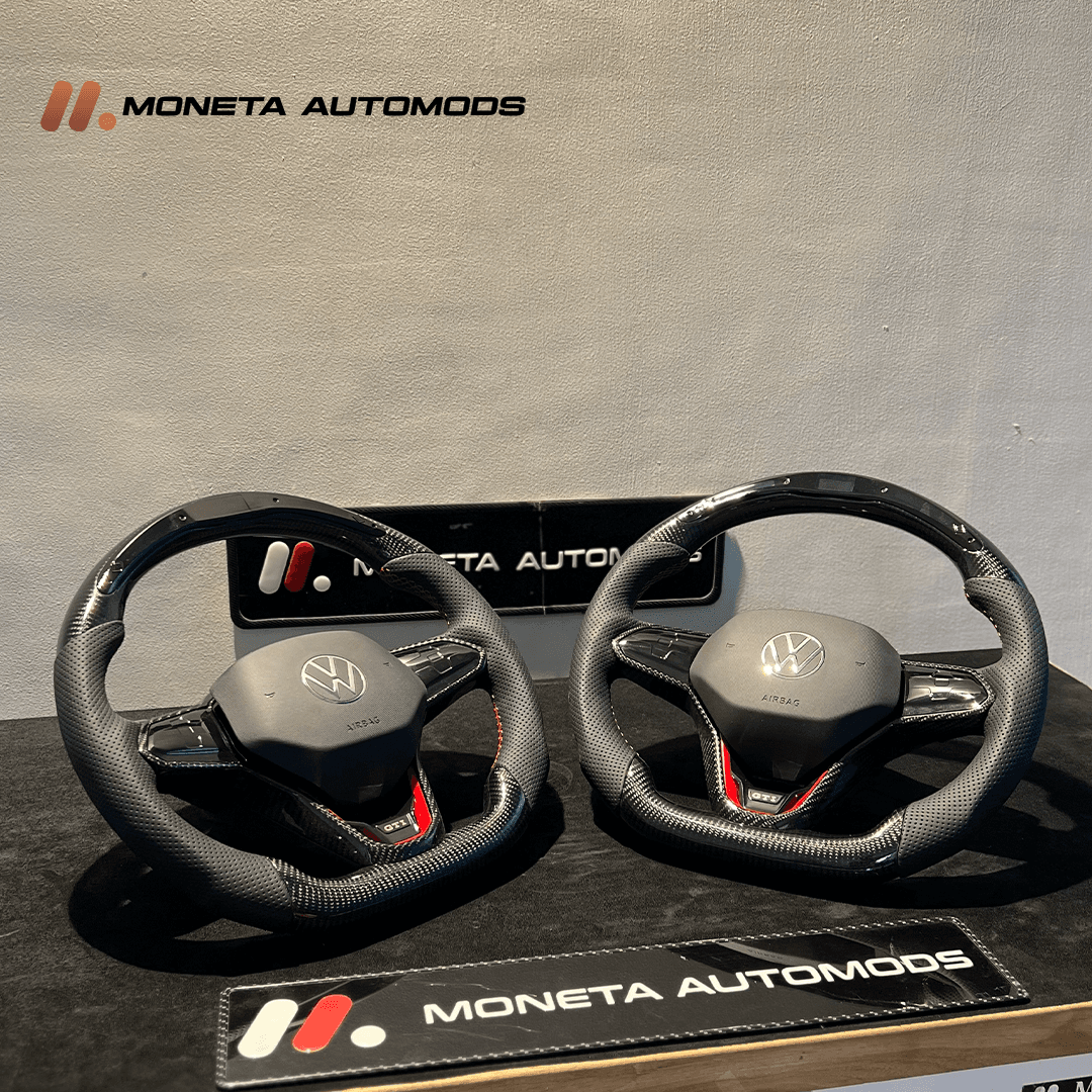 Virtus Carbon Fiber Steering+LED RPM Light+Haptci Touch Buttons 3