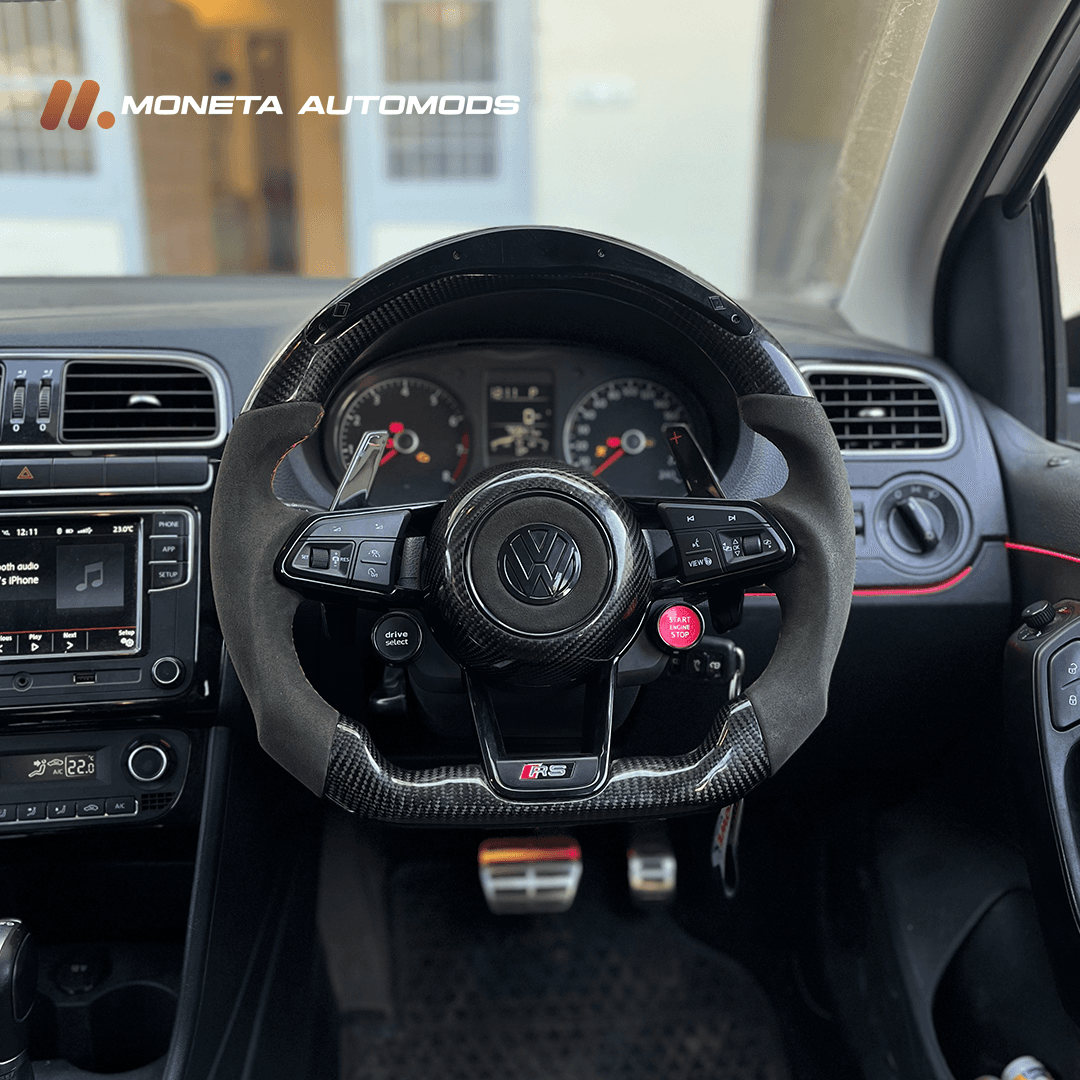 Audi RS Style Carbon Fiber Steering Wheel For Volkswagon 7
