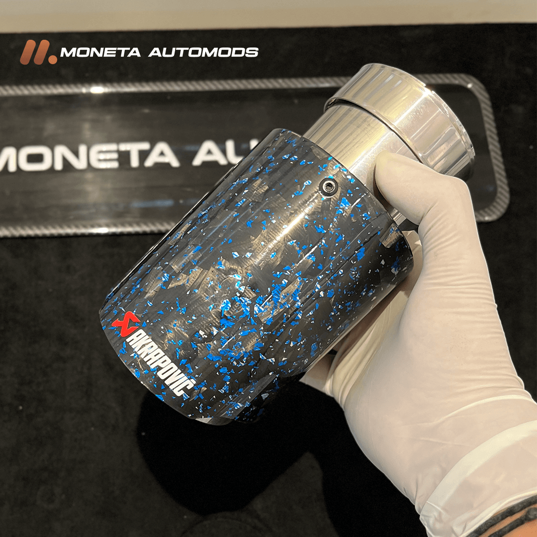 Akropovic Exhaust tip Gloss Carbon Single