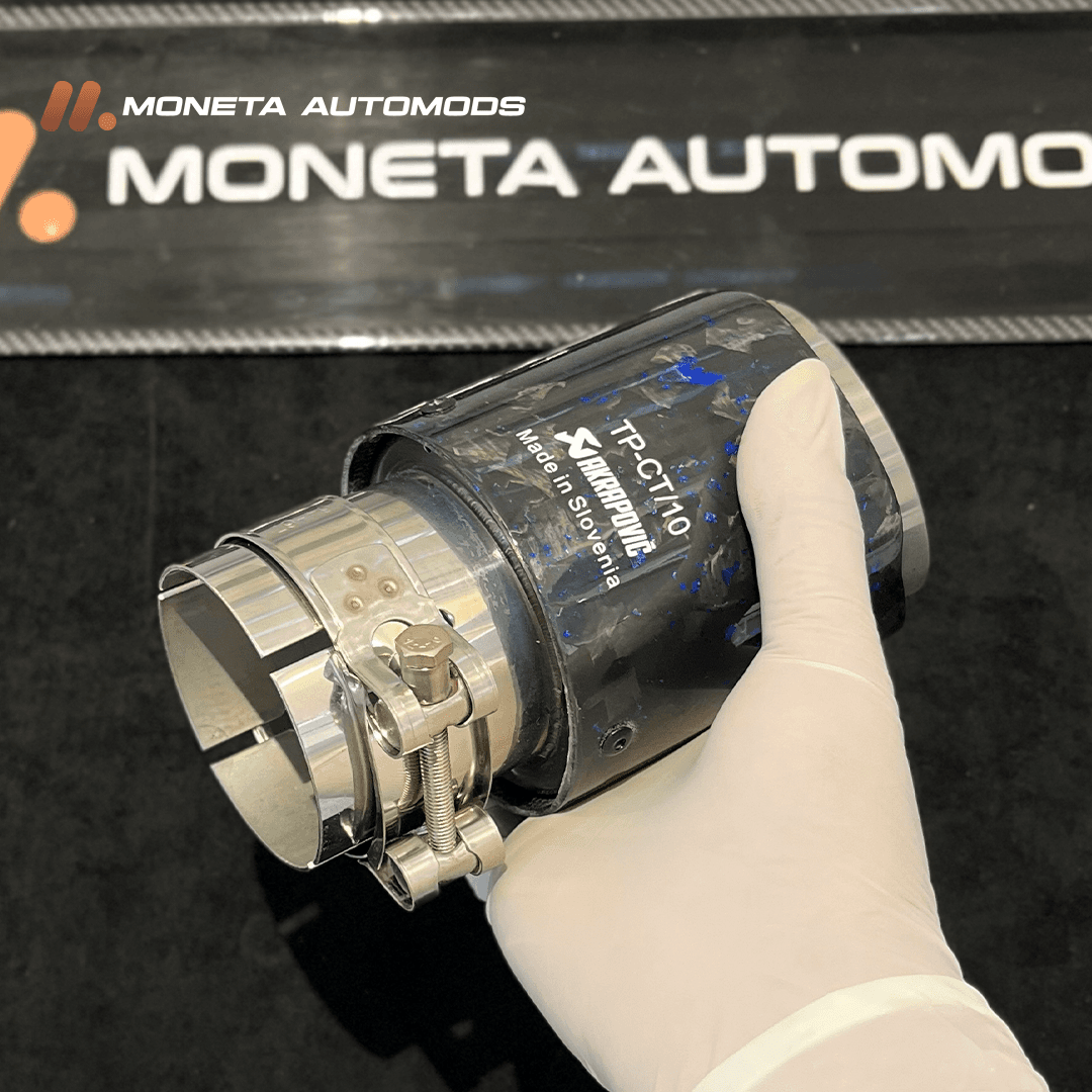 Akropovic Exhaust tip Gloss Carbon Single 4