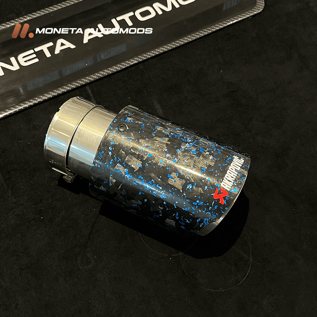 Akropovic Exhaust tip Gloss Carbon Single 7