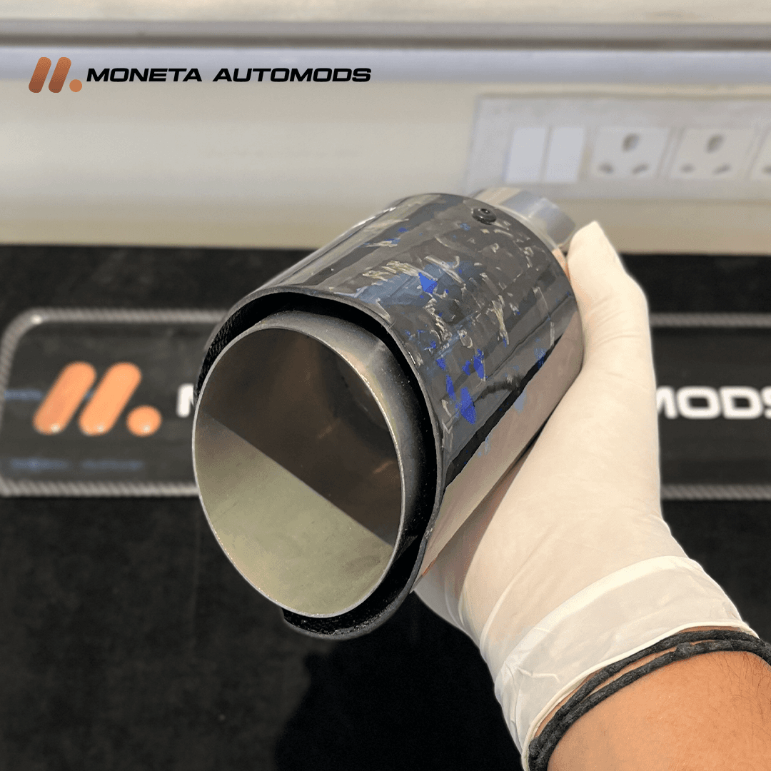 Akropovic Exhaust tip Gloss Carbon Single 10