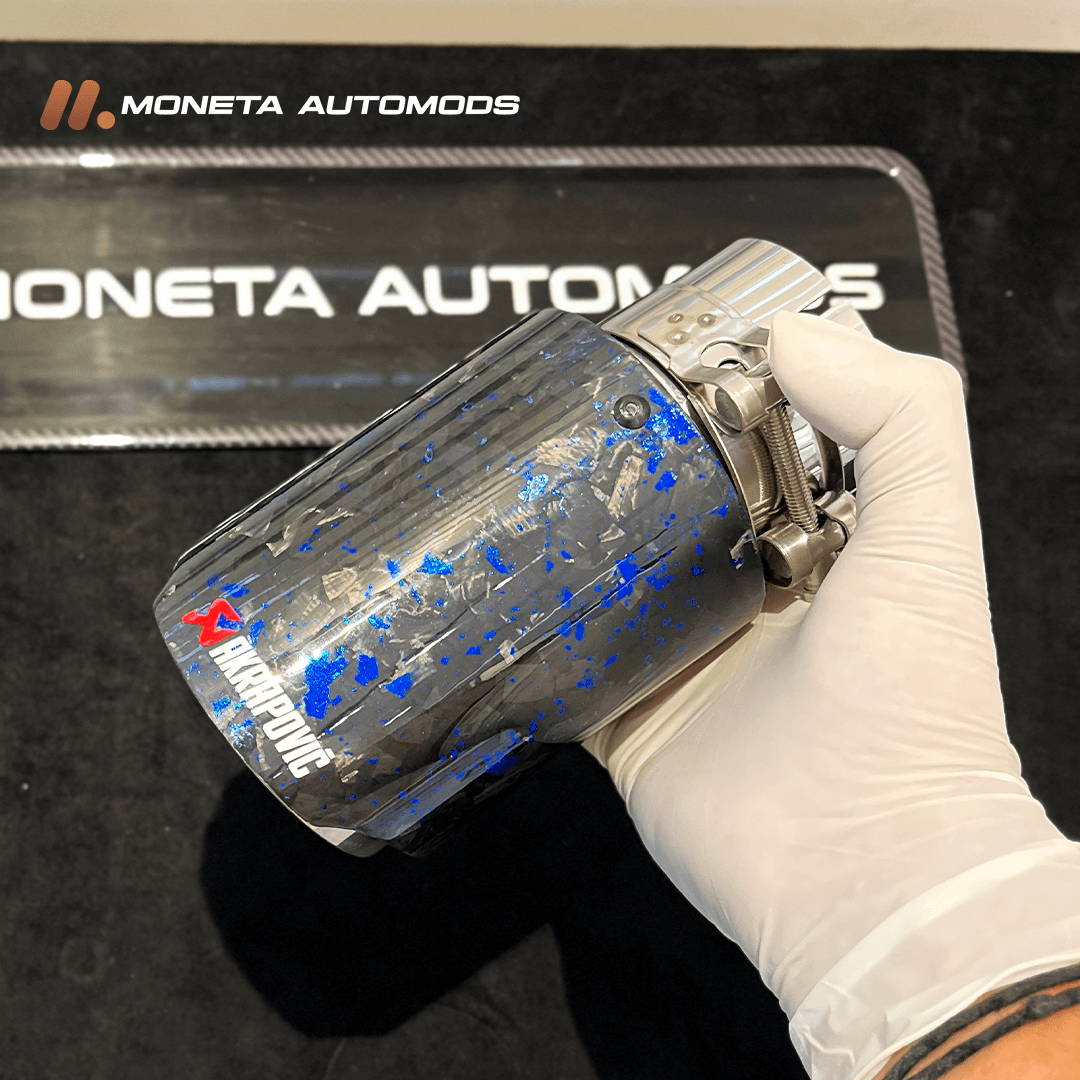 Akropovic Exhaust tip Gloss Carbon Single 11