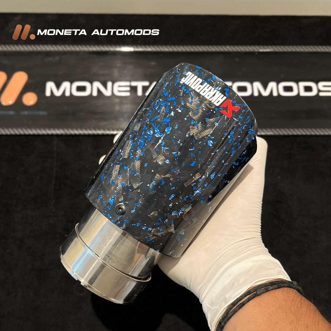 Akropovic Exhaust tip Gloss Carbon Single 13