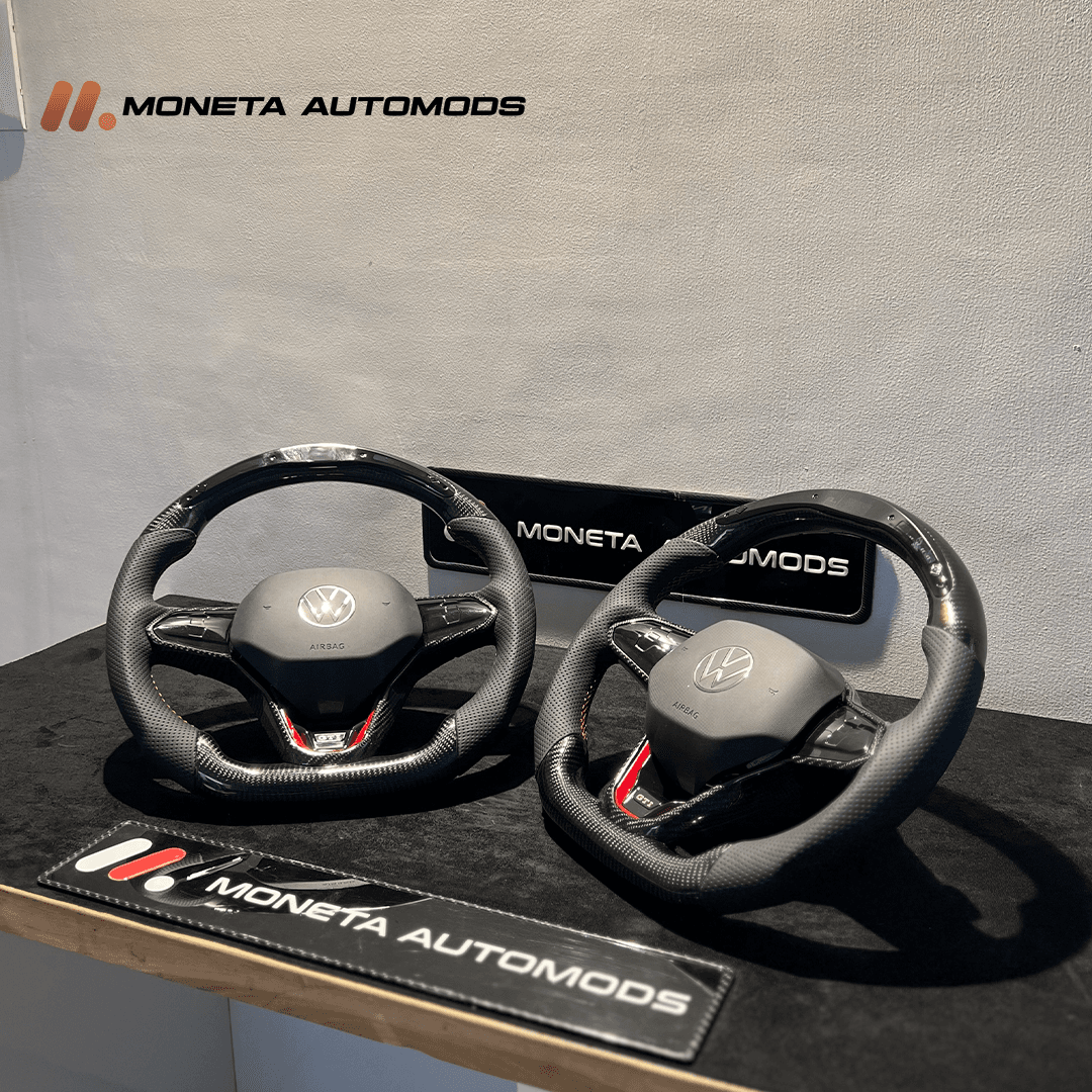 Virtus Carbon Fiber Steering+LED RPM Light+Haptci Touch Buttons secondary