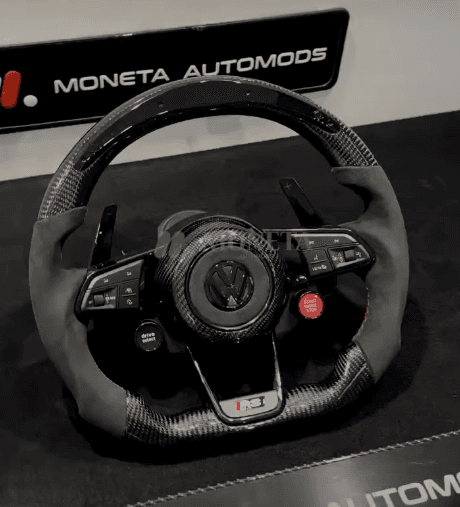 Audi RS Style Carbon Fiber Steering Wheel For Volkswagon 3