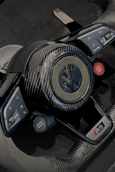 Audi RS Style Carbon Fiber Steering Wheel For Volkswagon 5