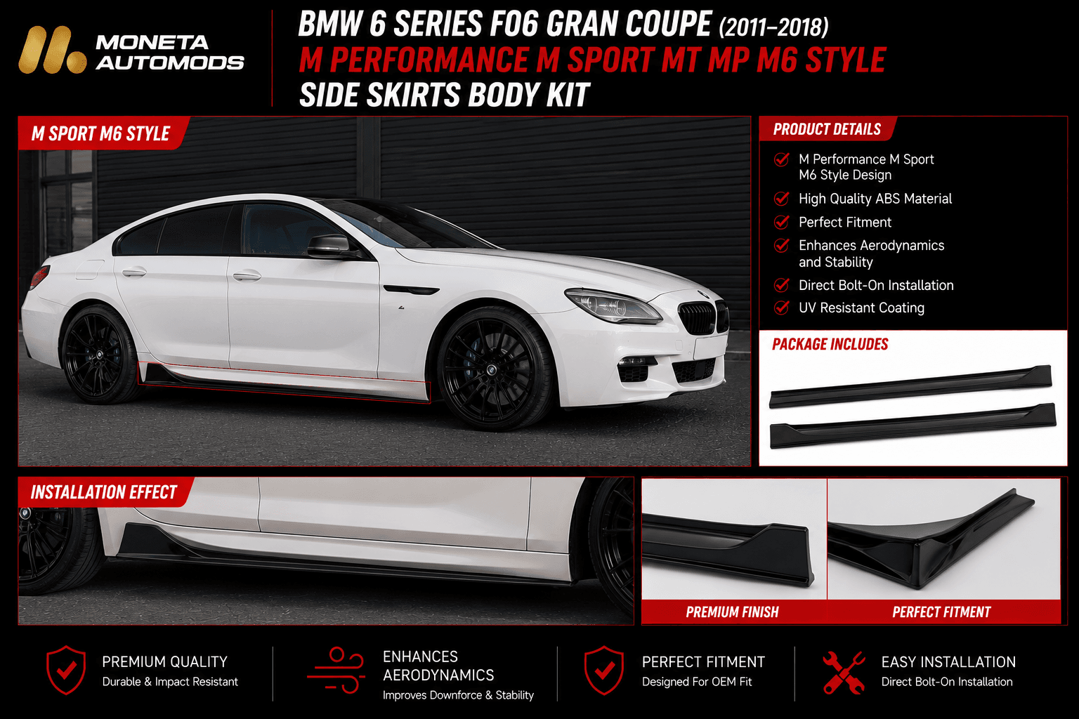 BMW 5 Series G30/G38/F90 (2018–2020) Pre-LCI to LCI (2021–2023) M Sport M5 Style Front Conversion Body Kit