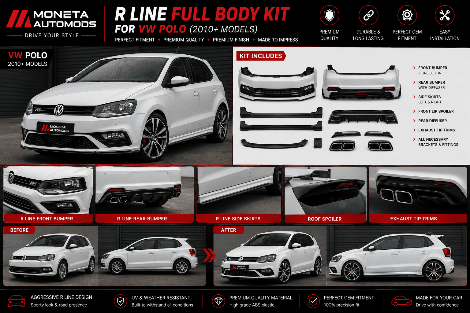 R Line Full Body kit