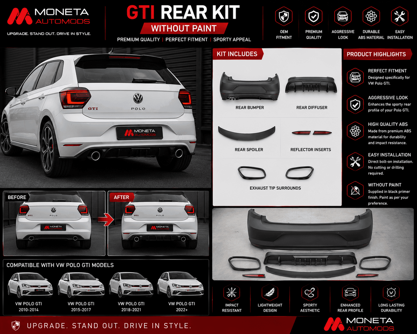 GTI Rear Kit Wtihout Paint