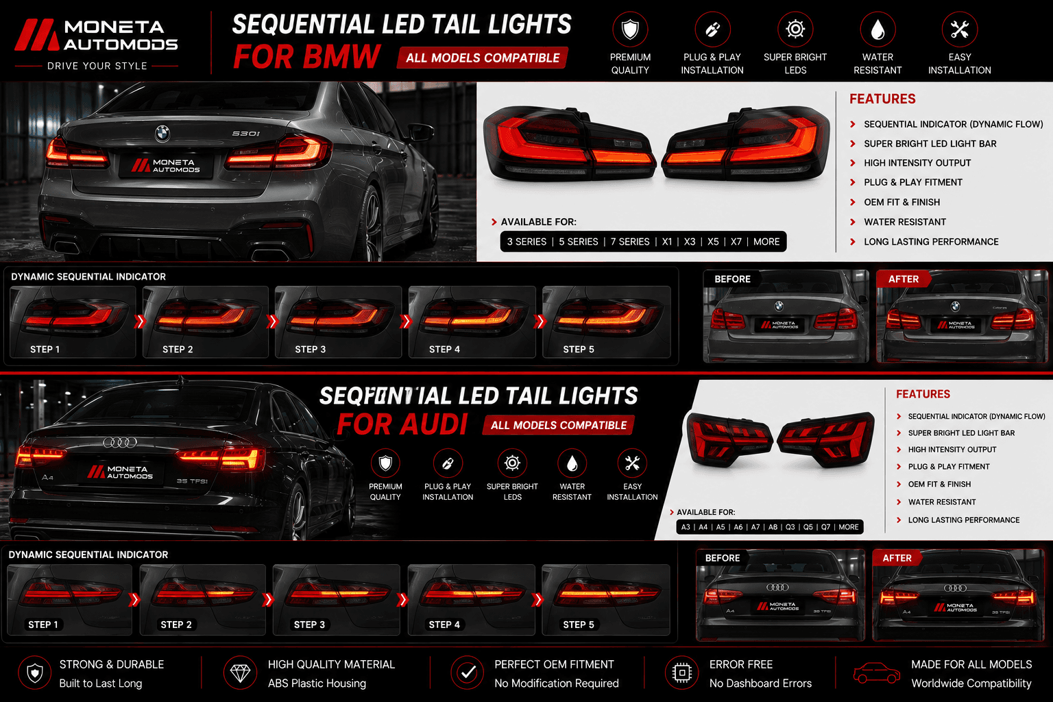 Sequential LED Tail Lights