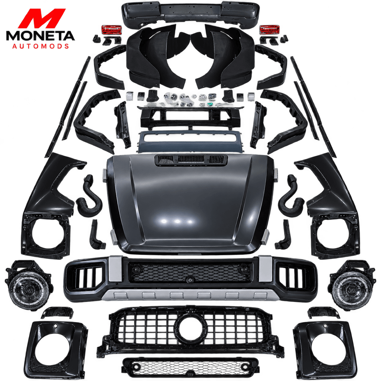 Mercedes-Benz G-Class W463 (2007–2018) to 2025 W465 AMG G63/G65 Style Facelift Conversion Body Kit – Bumper, Headlight, Taillight & Hood Upgrade