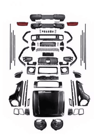 Mercedes-Benz G-Class W463 (2007–2018) to W464 (2019+) AMG G63/G65 Style Facelift Conversion Body Kit – Front & Rear Bumper, Headlights, Taillights & Hood