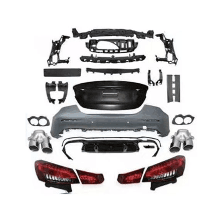 Mercedes-Benz E-Class W213 (2017–2024) to W214 (2025+) AMG Brabus Style Facelift Conversion Body Kit – Front & Rear Bumper, Hood, Headlights & Taillights 3