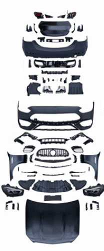 Mercedes-Benz C-Class W205 (2015–2021) to W206 C63 AMG (2023+) Facelift Conversion Body Kit – Front & Rear Bumper, Hood, Headlights, Taillights (Non-Cut Version) secondary