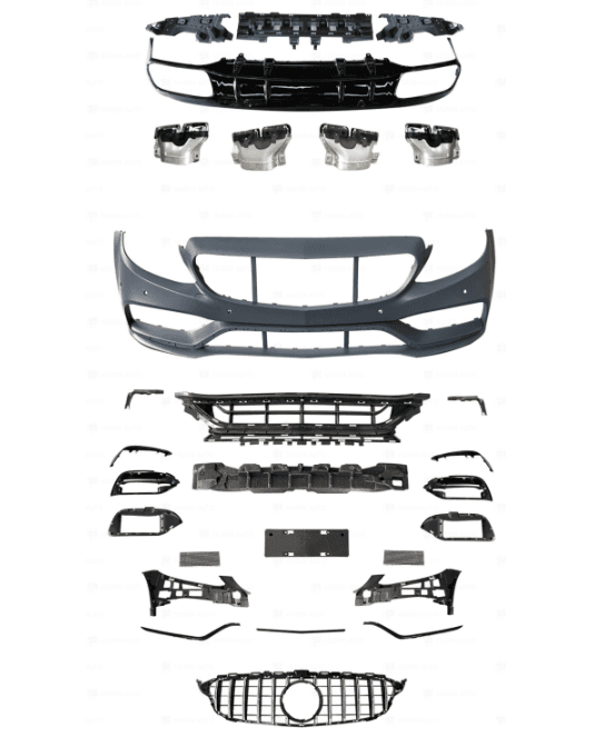 Mercedes-Benz C-Class C205 Coupe (2015–2021) AMG C63 Style Front Bumper Conversion Body Kit secondary