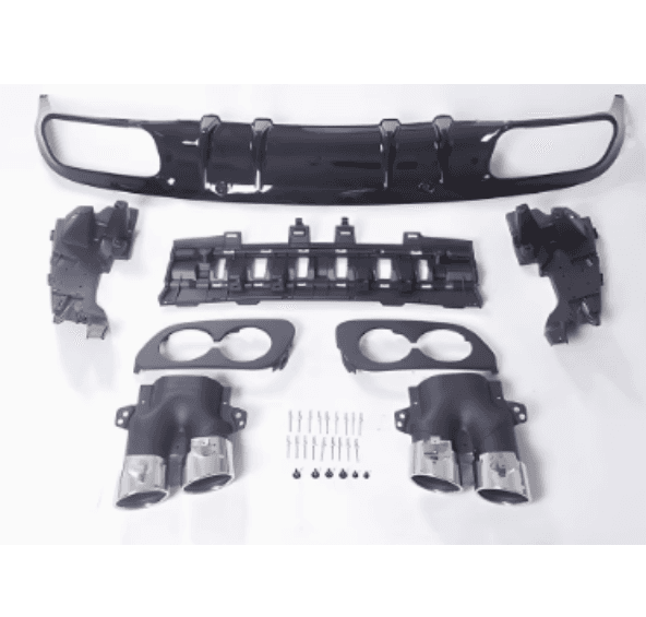 Mercedes-Benz C-Class Coupe C205 (2015–2021) AMG C63 Style Rear Bumper Conversion Body Kit