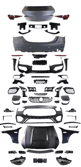 Mercedes-Benz C-Class W205 (2015–2021) AMG C63 Style Conversion Body Kit – Front & Rear Bumper, Side Skirts, Diffuser & Exhaust Tips secondary
