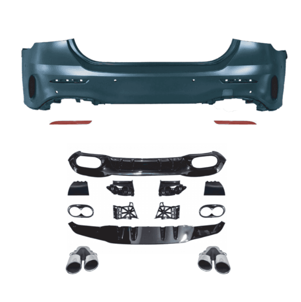 Mercedes-Benz A-Class W177 Sedan (2018–2024) AMG A45 Style Rear Bumper Conversion Body Kit
