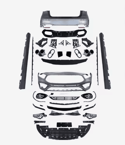 Mercedes-Benz A-Class W177 (2018–2024) AMG A45 Style Conversion Body Kit – Front & Rear Bumper, Side Skirts, Rear Diffuser & Exhaust Tips