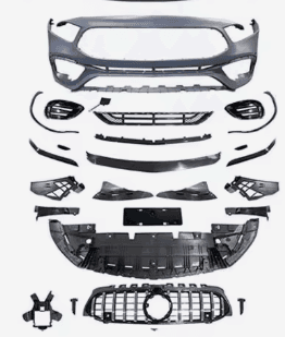 Mercedes-Benz A-Class W177 (2018–2023) AMG A45 Style Front Bumper Body Kit – Front Bumper, Front Lip Splitter & Aero Skirts
