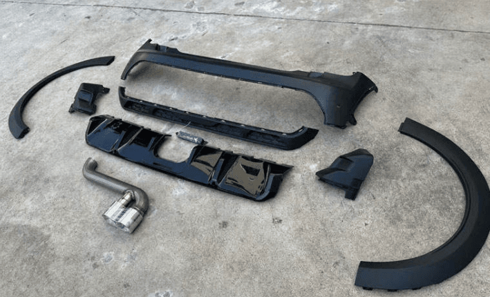 MINI Cooper F55 (2014–2020) to 2021+ JCW Style Conversion Body Kit – Front & Rear Bumper with Side Skirts 3
