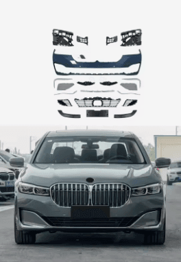 BMW 7 Series G12 LCI (2019–2022) M Sport M7 M760 Style Front Bumper Body Kit Upgrade 2