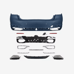BMW 7 Series G11/G12 (2019–2022) M Sport M740 Style Rear Bumper Upgrade Kit