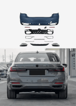 BMW 7 Series G11/G12 (2019–2022) M Sport M740 Style Rear Bumper Upgrade Kit secondary