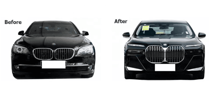 BMW 7 Series F01/F02 (2009–2014) to G70 LCI (2024+) M760 M Sport Facelift Conversion Body Kit 2