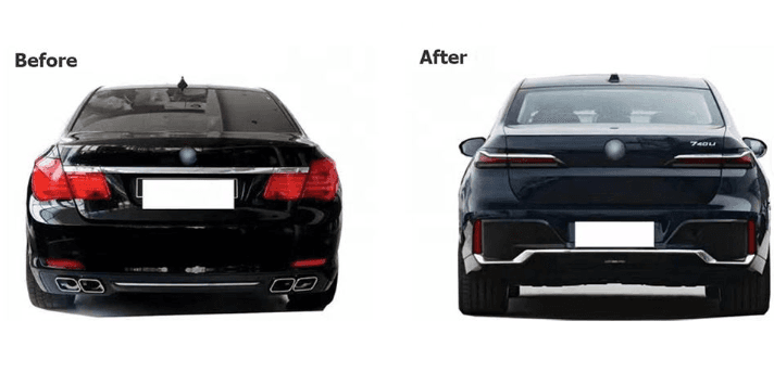 BMW 7 Series F01/F02 (2009–2014) to G70 LCI (2024+) M760 M Sport Facelift Conversion Body Kit 3