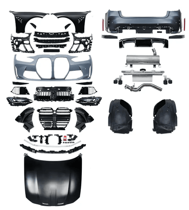 BMW 3 Series G20 (2019–2024) to 2023 G80 M3 / M4 Style Wide Body Conversion Kit – Headlights, Taillights, Bumpers & Fender Kit