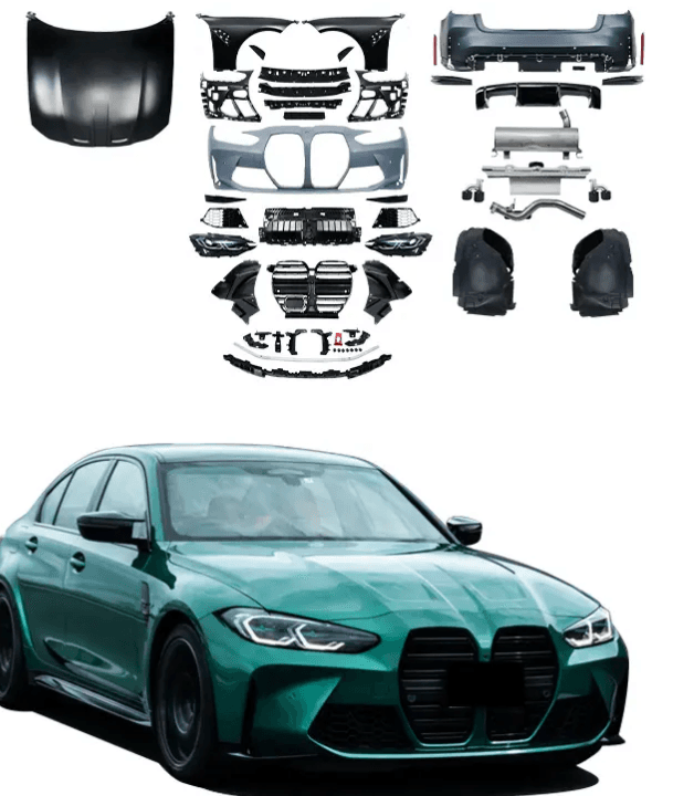 BMW 3 Series G20 (2019–2024) to 2023 G80 M3 / M4 Style Wide Body Conversion Kit – Headlights, Taillights, Bumpers & Fender Kit secondary
