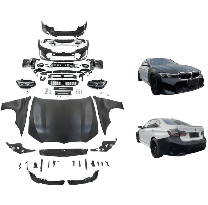 BMW 3 Series F30 (2012–2018) to G20 LCI M Sport Facelift Conversion Body Kit with Hood, Fender, Bumper & Headlights secondary