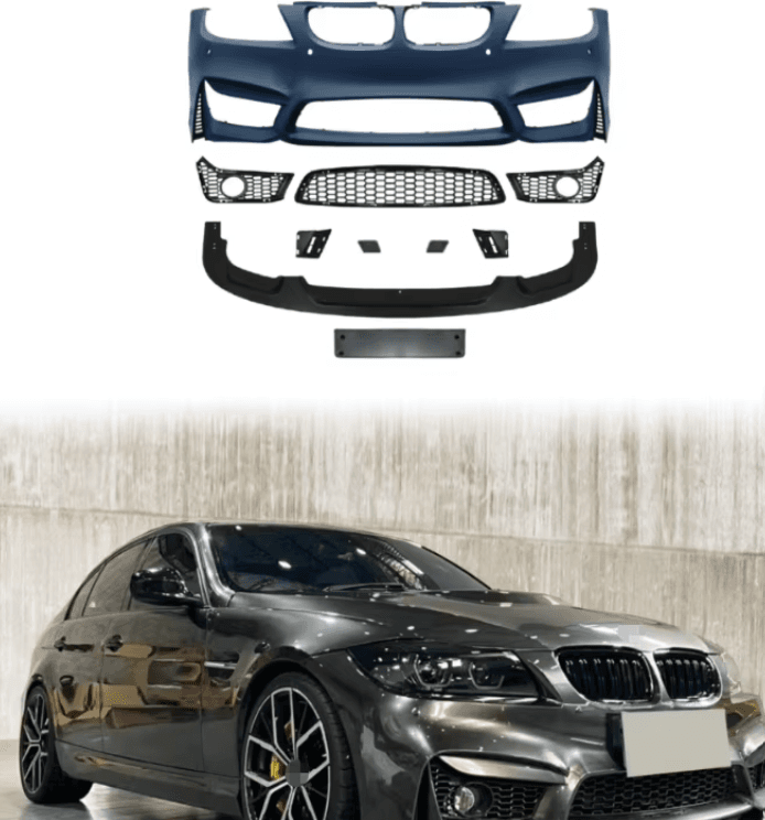 BMW 3 Series E90 LCI (2009–2012) M Sport / M4 Style Front Bumper Conversion Body Kit 3