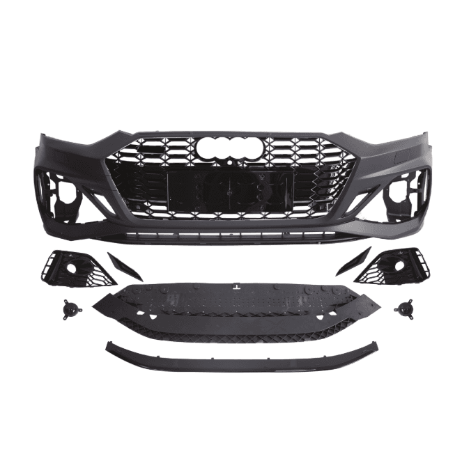 Audi A5 (2017–2020) to RS5 / S5 2021 Style Sport Front Bumper Body Kit Mesh & Fog Lamp Covers