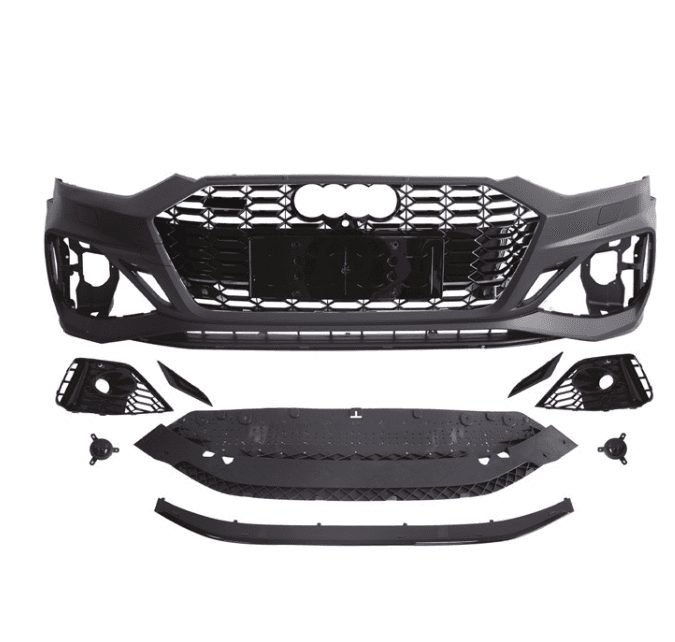 Audi A5 (2017–2020) to RS5 / S5 (2021 Style) Sport Front Bumper Body Kit with Grille & Fog Grilles