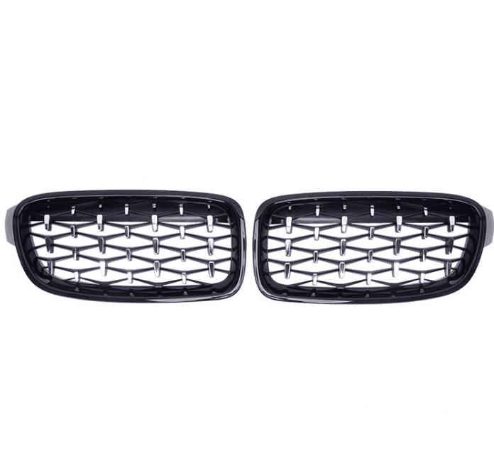 BMW 3 Series F30 (2012–2018) Diamond Black Front Bumper Grille 4