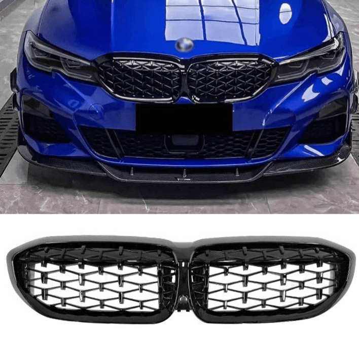 BMW 3 Series G20 (2019–2022) Diamond Black Front Bumper Grille secondary