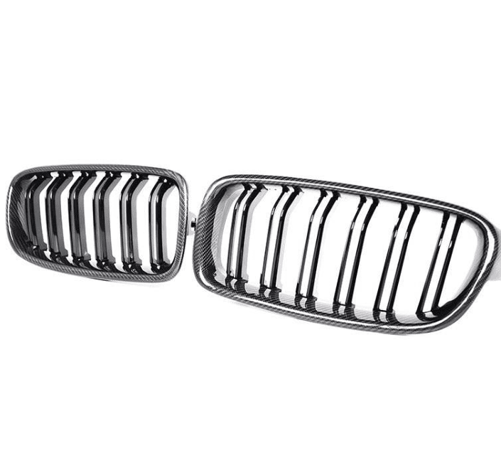 BMW 3 Series F30 2012-2018 front Bumper Grill Carbon Fiber Look