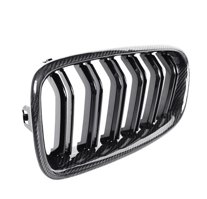 BMW 3 Series F30 2012-2018 front Bumper Grill Carbon Fiber Look 4