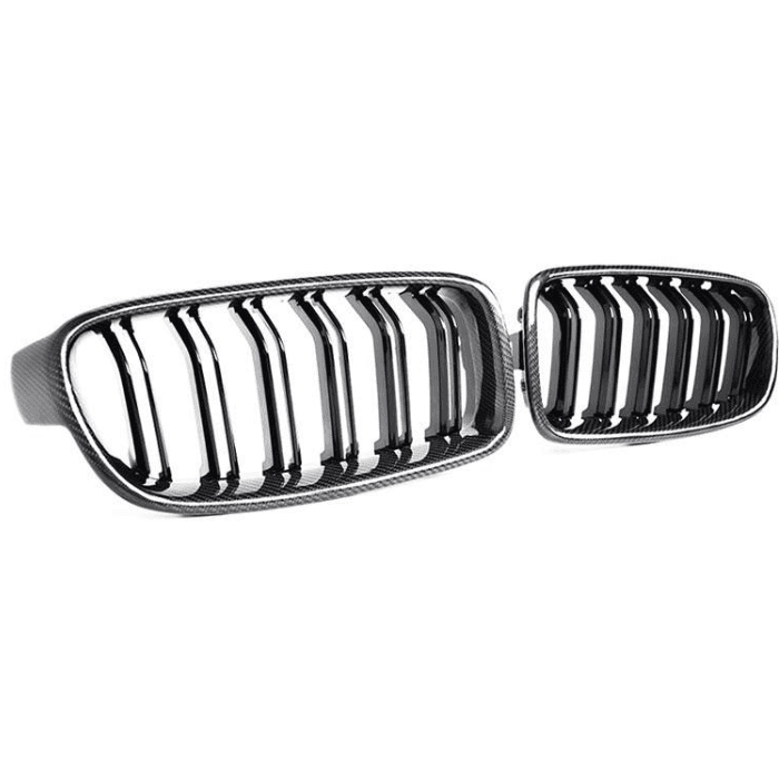 BMW 3 Series F30 2012-2018 front Bumper Grill Carbon Fiber Look 5