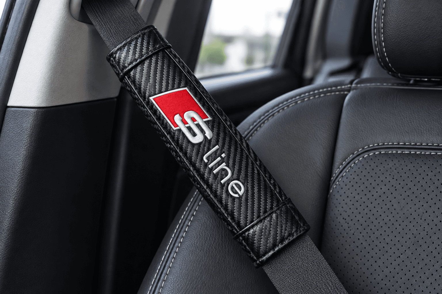 Carbon Fiber Finish Shoulder Pads | Universal Aftermarket | Set of 2